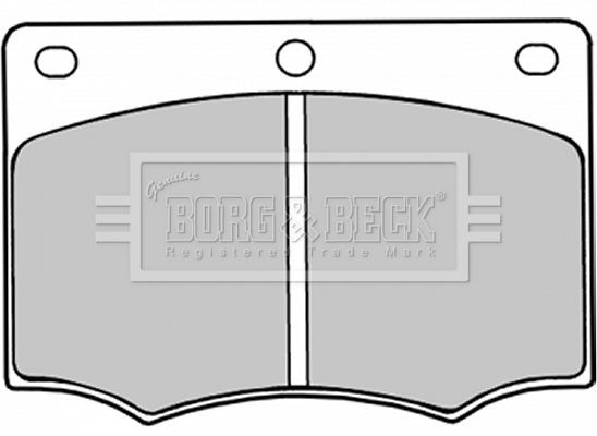 BORG & BECK Комплект тормозных колодок, дисковый тормоз BBP1044